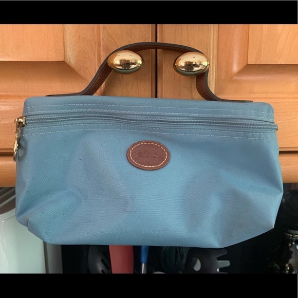 Longchamp Handbags - Longchamp Le Pliage Cosmetics Case (arctic blue)